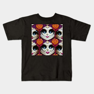 La Catrina Pattern Kids T-Shirt